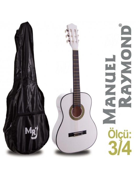 Klasik Gitar Junior Raymond MRC87WH (KILIF HEDİYE)