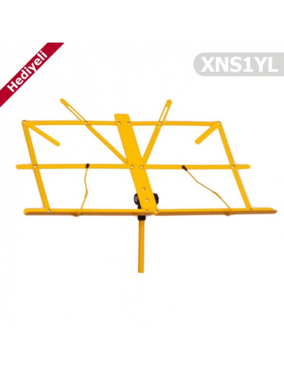 Nota Sehpası Portatif XNS1YL Sarı ( Taşıma Kılıfı Hediyeli )